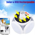 Portable Solar LED Folding Lantern – USB Rechargeable for Camping Emergency