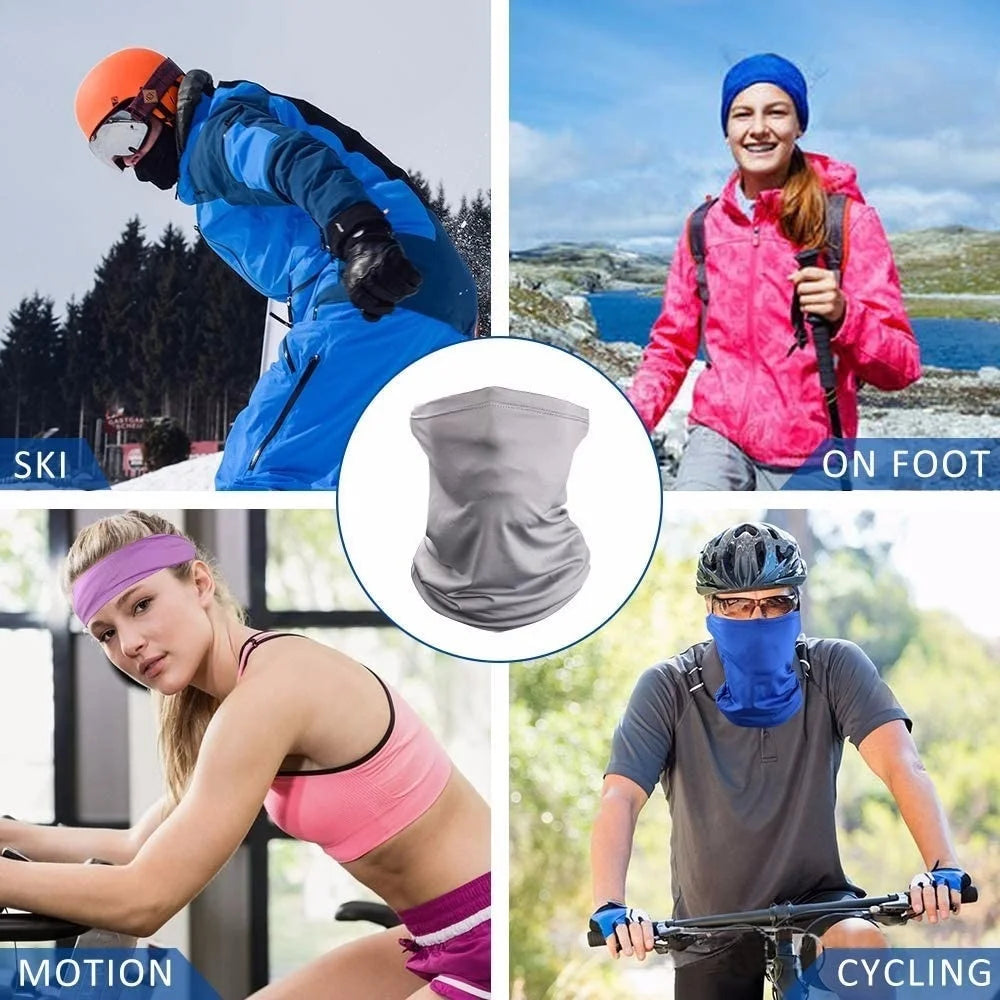 Ice Silk Turban Bandana – UV Protection Neck Mask for Outdoor Cycling Hiking