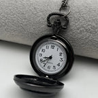 Vintage Crow Skull Pocket Watch – Gothic Necklace for Cosplay Gift