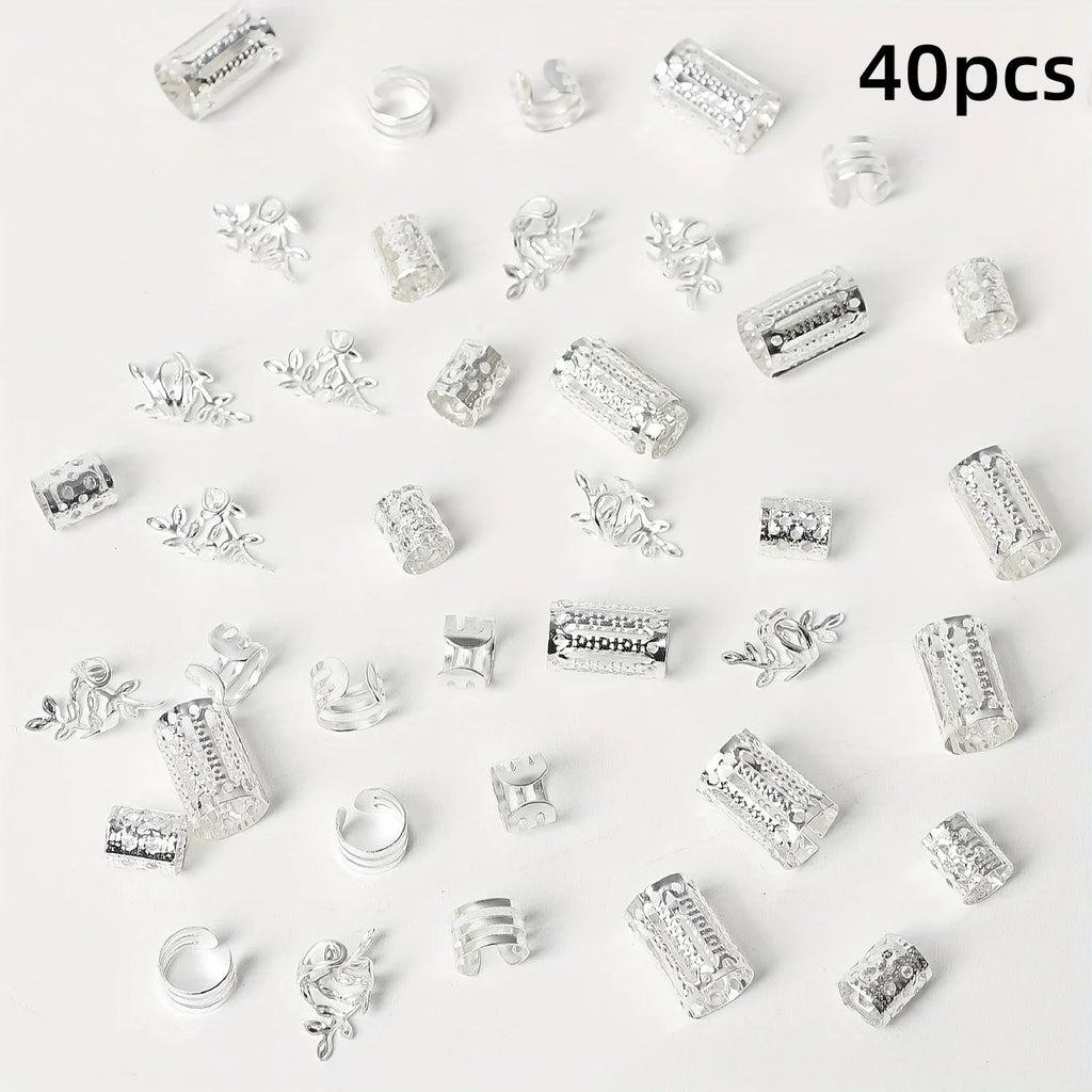 Hollow Out Hair Rings – Metal Jewelry Charms for Braids and Locs