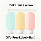 Refillable 60ml Squeeze Tubes – Soft Silicone Containers for Travel Toiletries