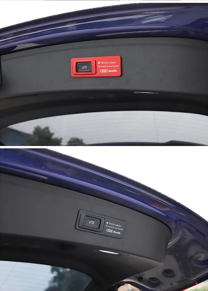 Tailgate Warning Sticker – Reflective Decal for Audi S-Line Trunk Access