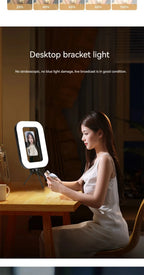 Handheld Ring LED Fill Light – Portable Rechargeable Lamp for Phone Photography