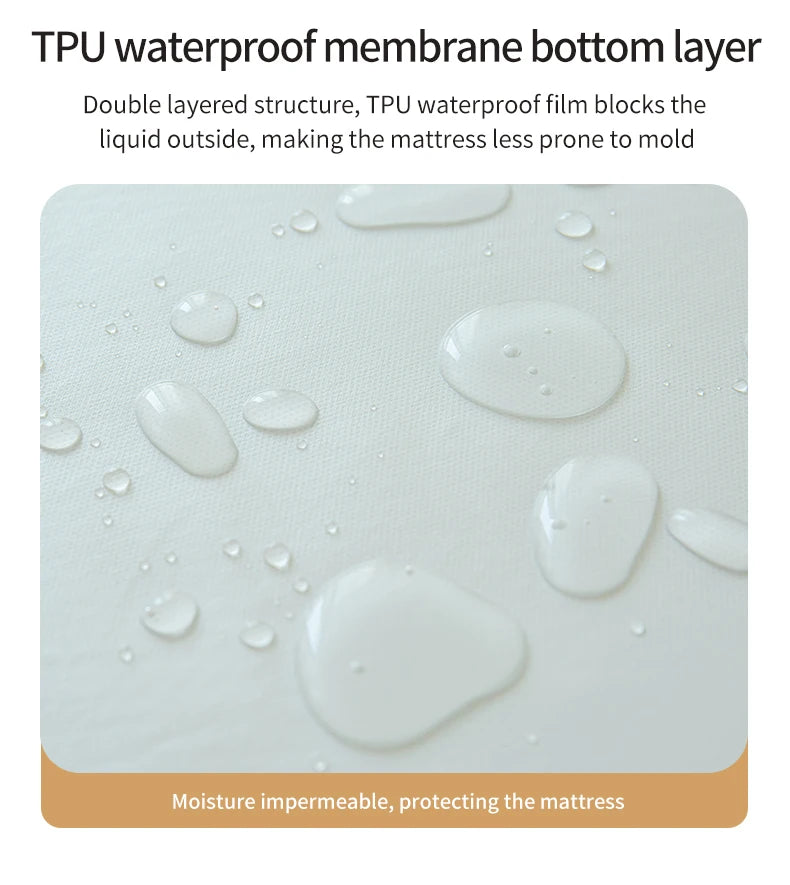 Waterproof Fitted Mattress Protector – Elastic Bed Cover for Home Bedding
