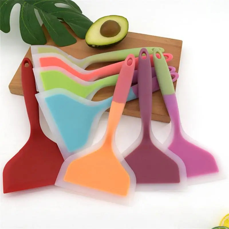 Silicone Non-stick Spatula – Flexible Turner for Omelets and Cooking