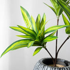 Artificial Palm Bamboo Branch – 36cm Tropical Potted Plant for Home Decor