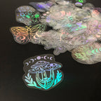 Holographic Glitter Stickers – Transparent Waterproof Decals for Scrapbooking