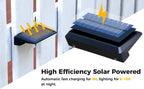 Solar LED Wall Lights – Waterproof Outdoor Lamps for Fence Deck Pathway