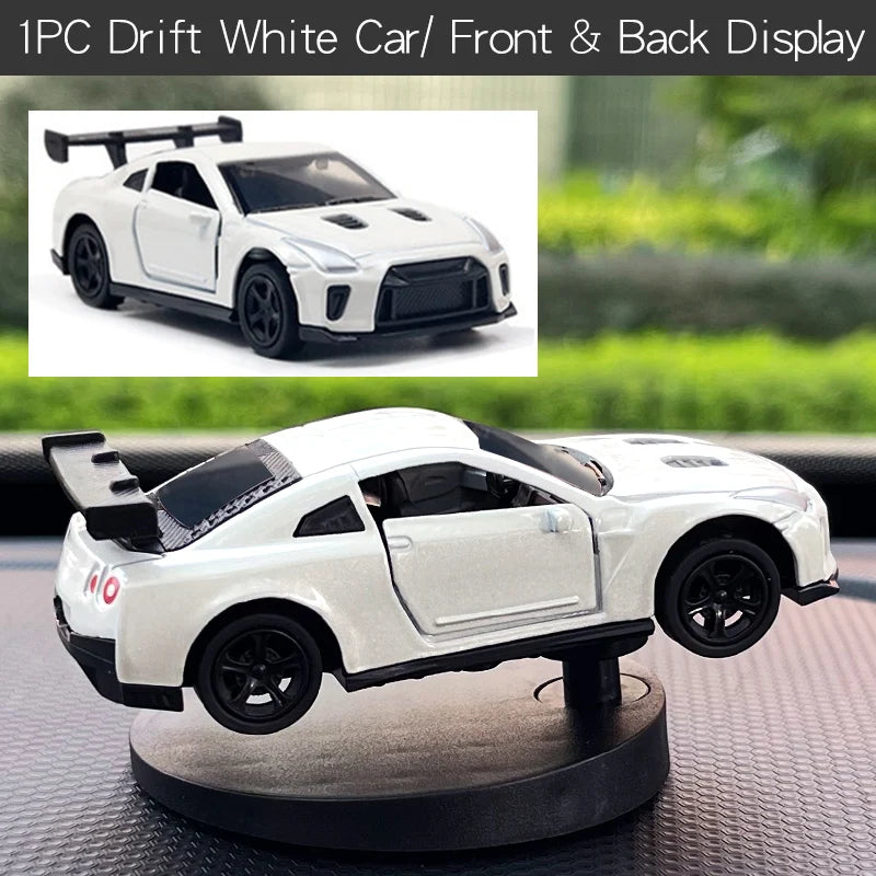 Drift Car Dashboard Ornament – Swinging Sports Racing Model for Auto Decor