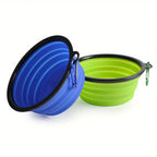 Portable Silicone Folding Dog Bowl – Travel Food and Water for Outdoor