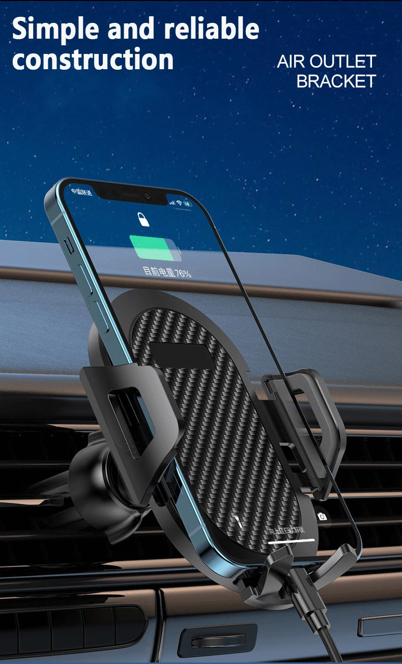 Wireless Charging Phone Mount – Dashboard Holder for Porsche Taycan