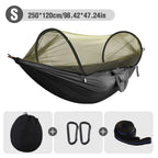 Camping Hammock – Quick Opening with Mosquito Net for Outdoor Sleeping
