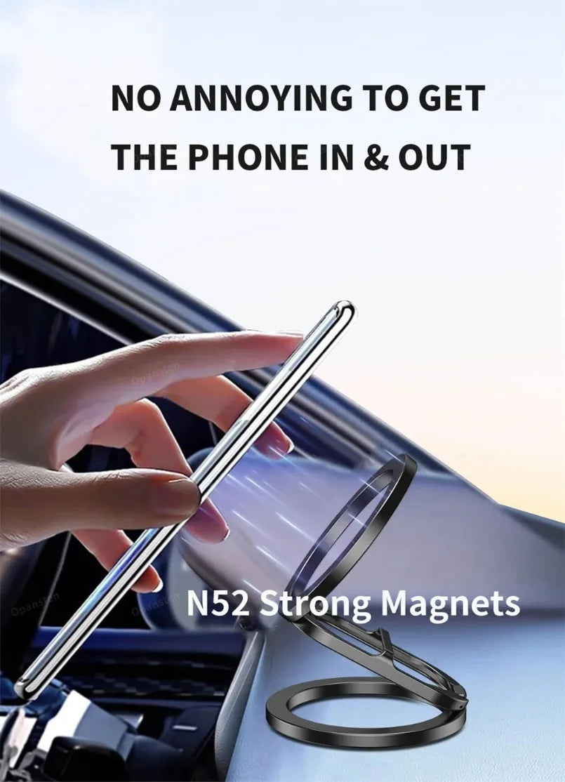 Magnetic Phone Ring Holder – Double-Sided Kickstand for MagSafe iPhone
