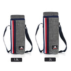 Insulated Oxford Water Bottle Bag – 1L/2L Pouch for Hiking and Summer Travel