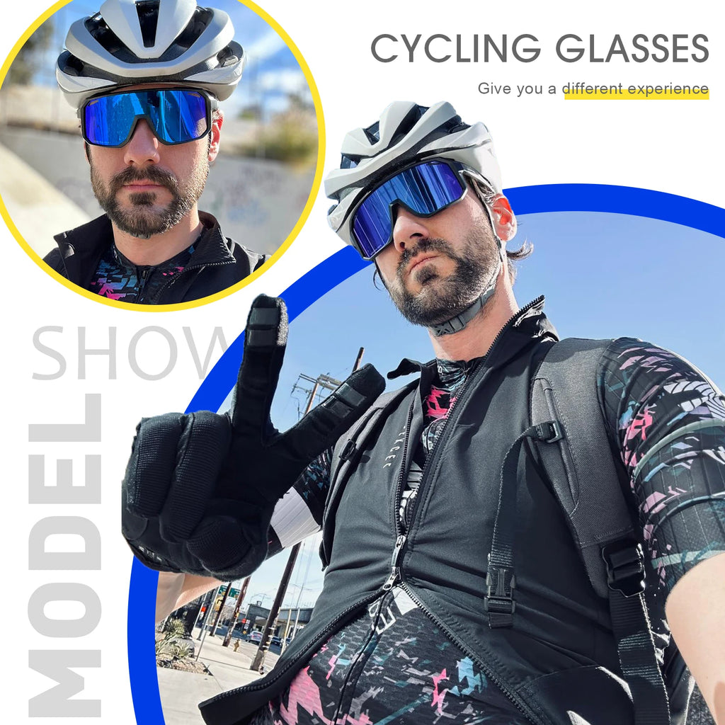 UV400 Cycling Sunglasses – Polarized Sport Eyewear for Outdoor Bike Riding