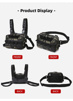 Camo Fishing Tackle Chest Bag – Utility Vest Pack for Outdoor Hunting