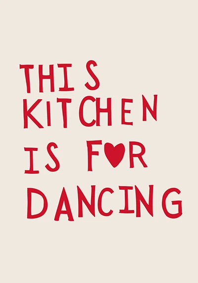 Minimalist Heart Quote Canvas Print – Aesthetic Kitchen Wall Art Decor