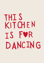 Minimalist Heart Quote Canvas Print – Aesthetic Kitchen Wall Art Decor