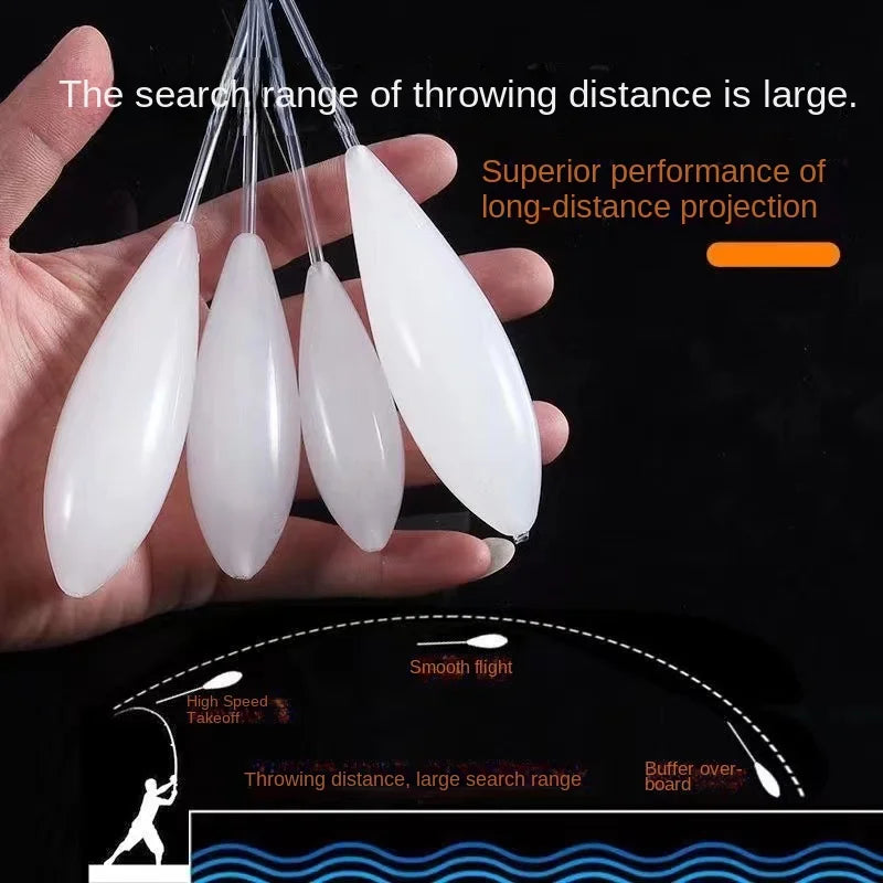 Acrylic Casting Floats – 10-50g Floating Bobbers for Fishing Lure Setups