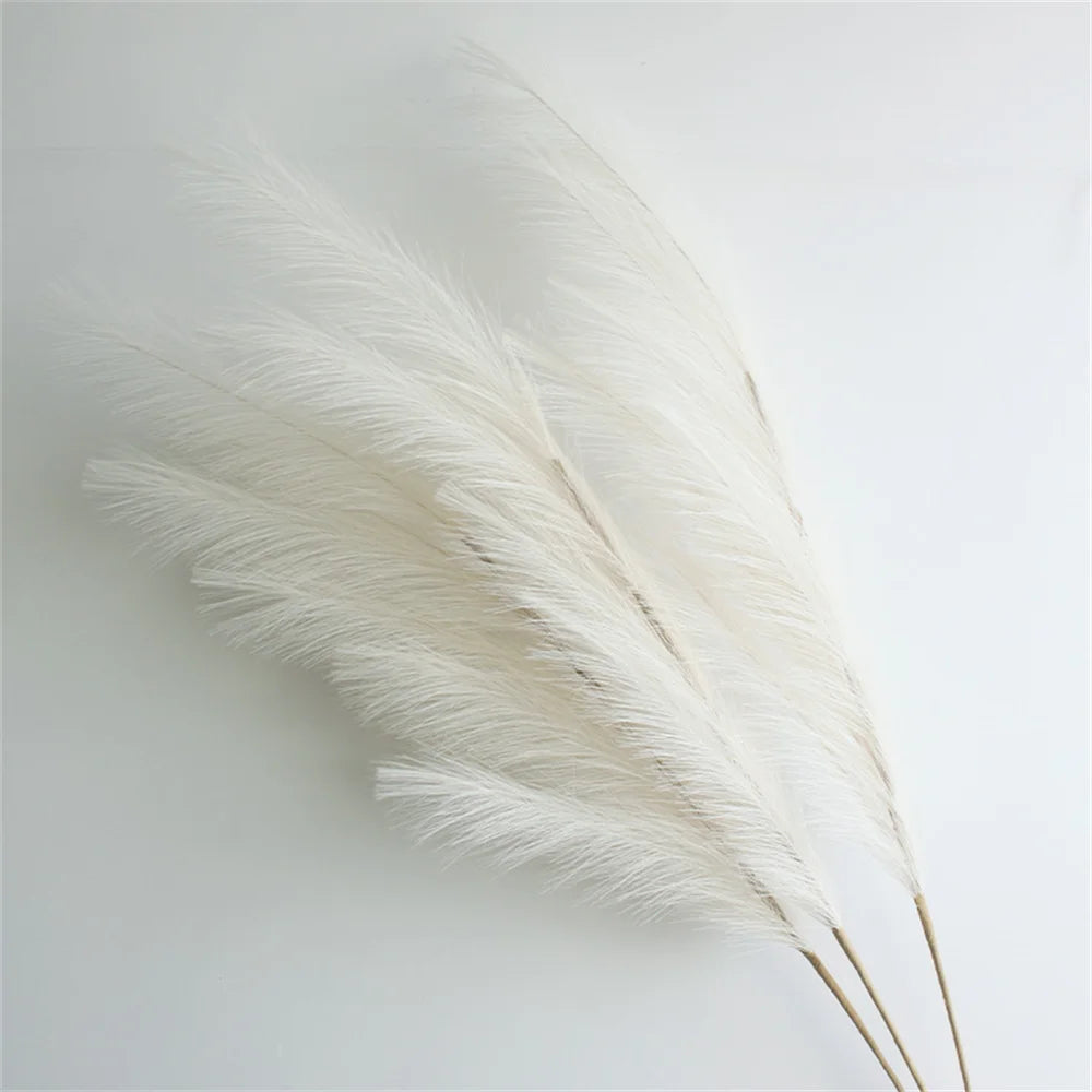 Artificial Pampas Grass – 39 Inch Faux Reed Stems for Boho Home Wedding Decor