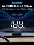GPS Digital Head Up Display – Windshield Speedometer for Universal Auto