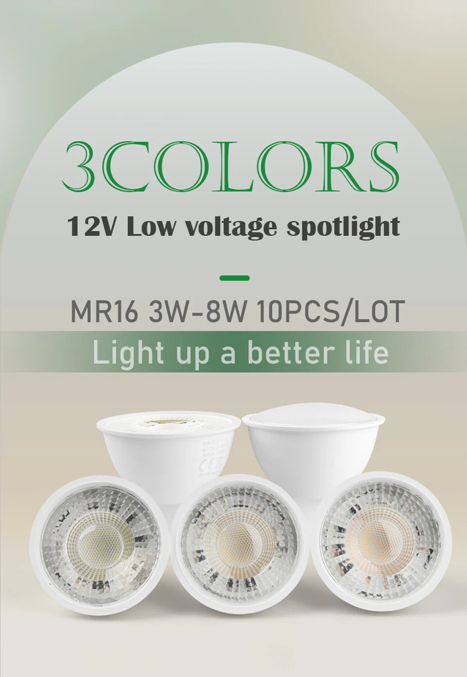 MR16 LED Spotlight Bulbs – Low Voltage GU5.3 Lighting for Home Kitchen