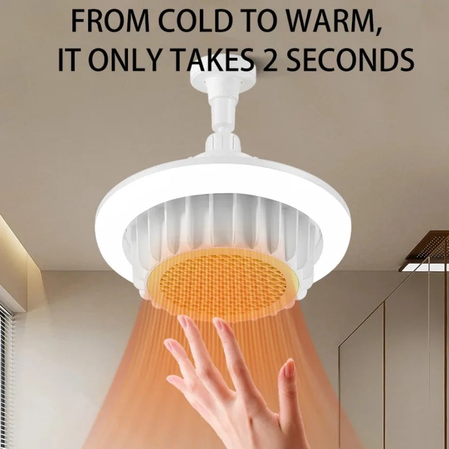 Electric Heater Ceiling Light – Remote Controlled Warm Air for Winter Home