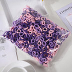 Colorful Nylon Hair Ties – Elastic Ponytail Holders for Kids Hair Styling