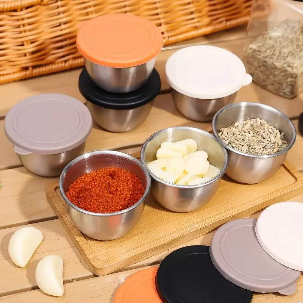 Stainless Steel Sauce Cup – Leakproof Dressing Container for Kitchen Lunch