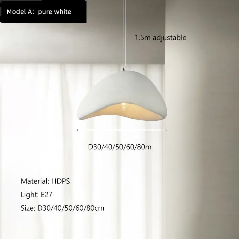 Wabi Sabi Pendant Light – Nordic Minimalist Chandelier for Dining Room Decor