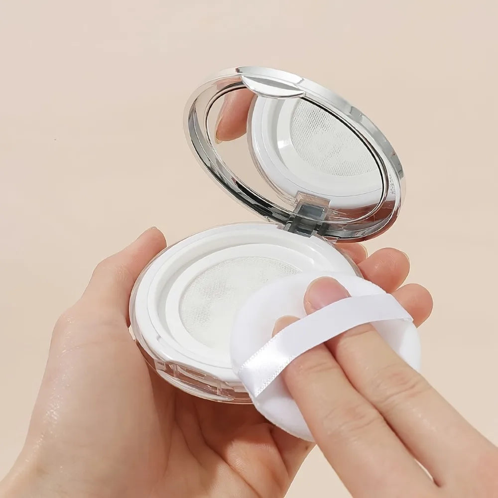 Leak Proof Loose Powder Case – Portable Travel Container for Makeup Touch Ups