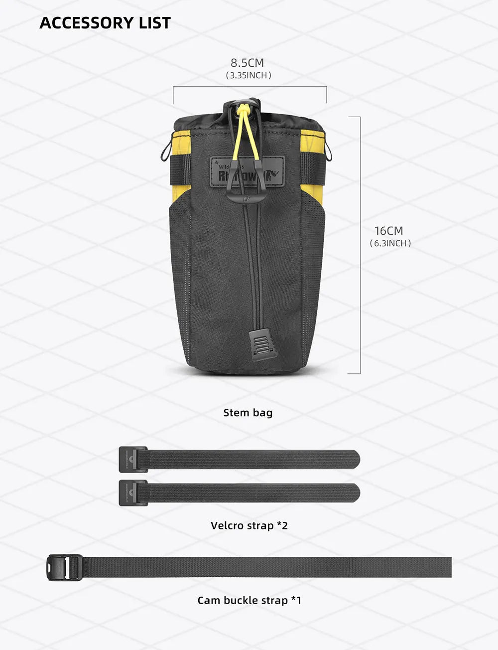Rhinowalk Bicycle Water Bottle Bag – Insulated Carrier for City Commuting