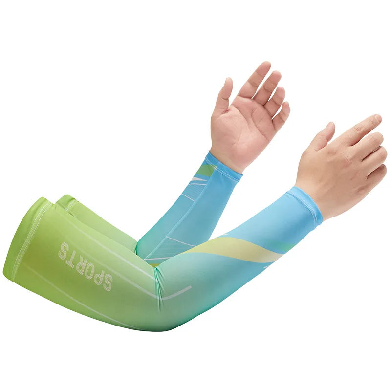 UV Protection Arm Sleeves – Cooling Ice Fabric for Outdoor Sports