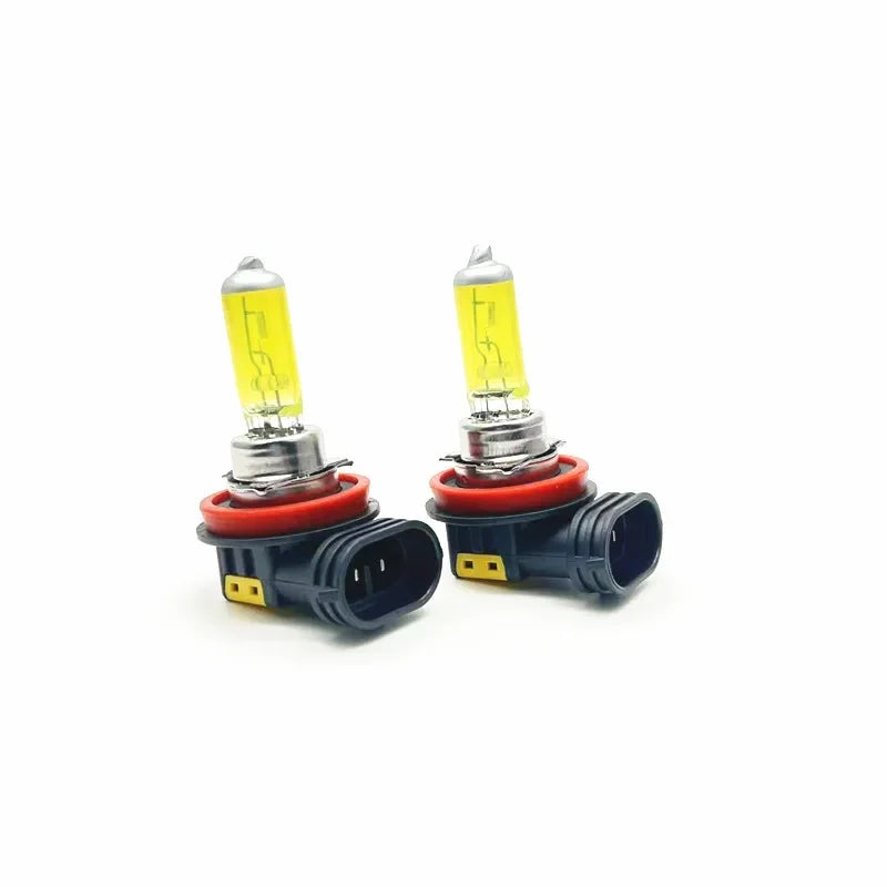 H8 Halogen Fog Light Bulbs – 3000K Yellow Automotive Headlight Replacement