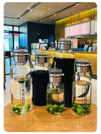 Large Capacity Glass Water Bottle – Transparent Milk Juice Cup for Outdoor Sports