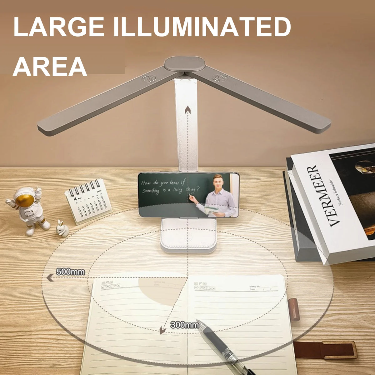 Dimmable LED Desk Lamp – Rechargeable Eye Protection for Bedroom Study