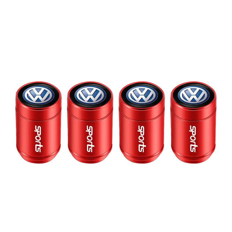 Alloy Tire Valve Caps – Dust Cover Accessories for Volkswagen Car Wheels