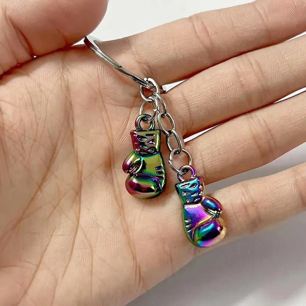 3D Metal Boxing Glove Keychain – Sports Accessory for Men and Women