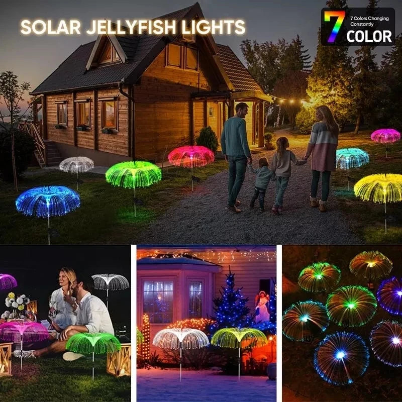 Solar Jellyfish Lights – Color Changing LED for Garden Pathway Decor