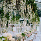 Silk Wisteria Hanging Vines – 110cm Artificial Flower Garland for Wedding Decor