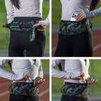 Woven Elastic Sports Waist Belt – Race Number Holder for Triathlon Marathon