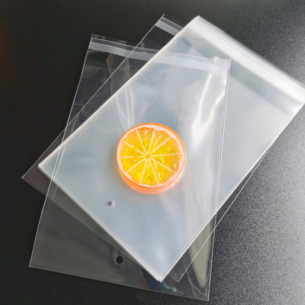 Matte Transparent Cellophane Bags – Self Sealing Pouches for Cookies and Jewelry