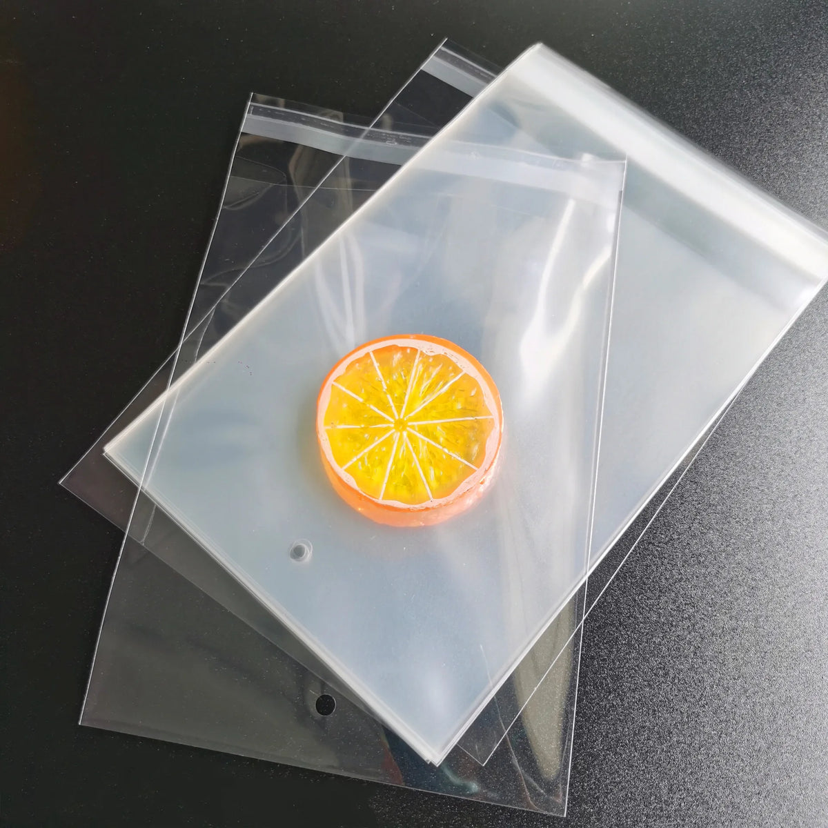 Matte Transparent Cellophane Bags – Self Sealing Pouches for Cookies and Jewelry