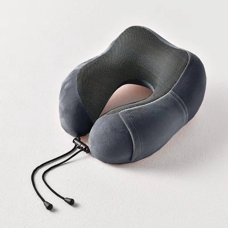 U-Shaped Memory Foam Neck Pillow – Cervical Orthopedic Support for Travel