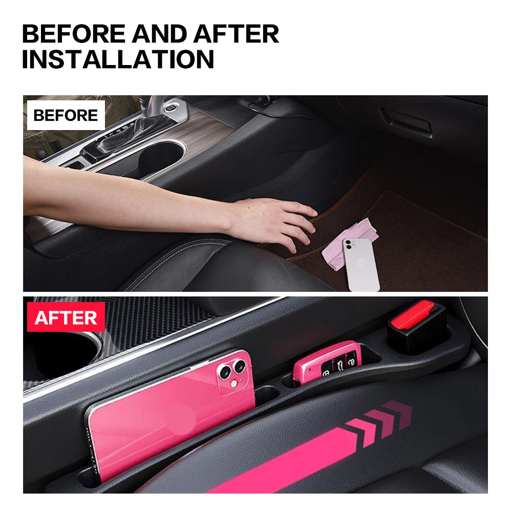Car Seat Gap Organizer – Storage Crevice Filler for Interior Auto Cleanliness