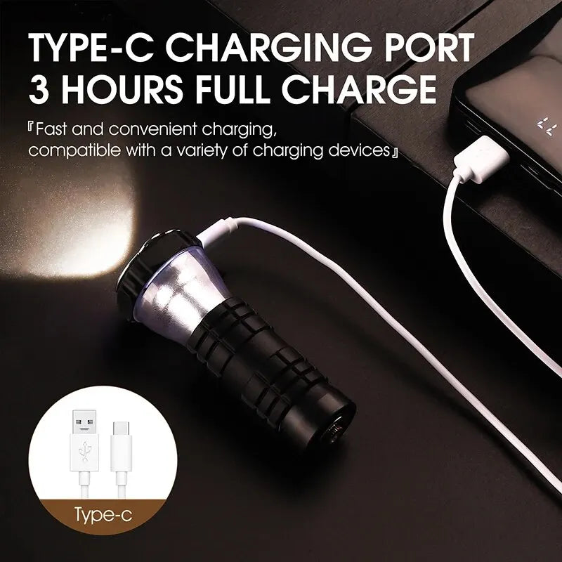 3-in-1 LED Camping Light – Multifunctional USB Rechargeable Tent Lantern