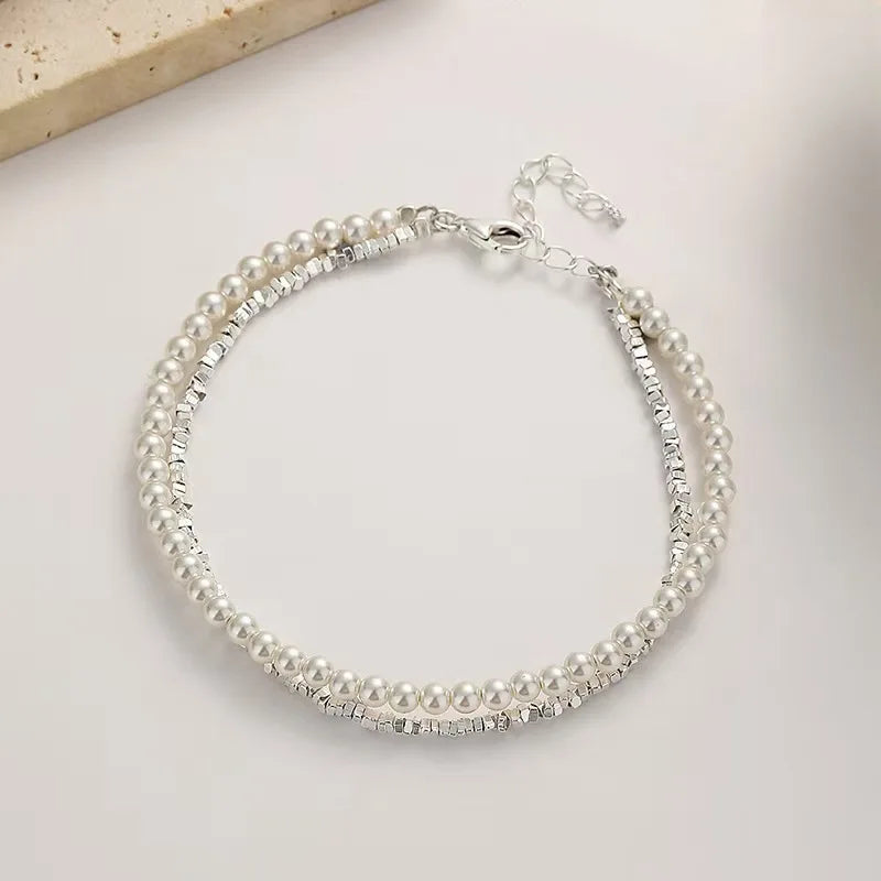 Sterling Silver Star Moon Bracelet – Vintage Crystal Jewelry for Women