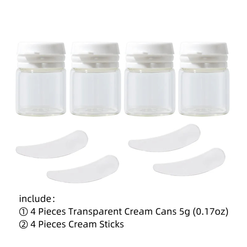 Refillable Glass Cosmetic Jars – Mini Travel Containers for Skincare Storage