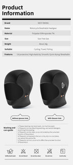 Summer Cooling Balaclava – UV Protection Face Mask for Cycling and Sports