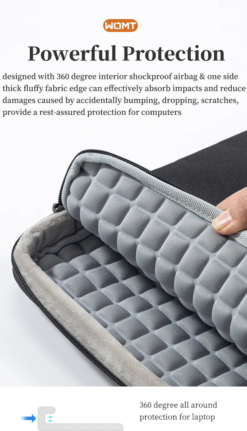 Laptop Sleeve Case – Protective Notebook Bag for 13 to 15 Inch Laptops